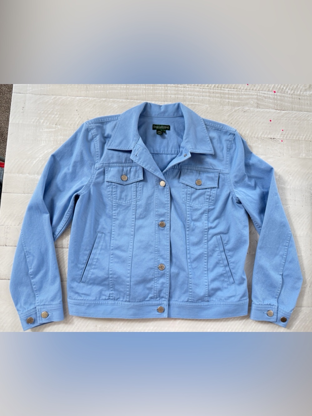 Women’s Lauren Ralph Lauren Jeans Company Light Blue Jean Jacket Size Large